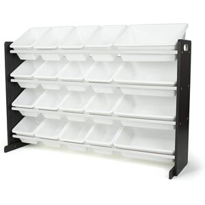 Humble Crew Espresso Extra-Large Wooden Toy Storage Organiser for Children, with 20 BPA Free Plastic Removeable Storage Bins, Ideal for Storing Toys, Games, Books and Craft Supplies Espresso/White Humble Crew Espresso Extra-Large Wooden Toy Storage Organiser for Children, with 20 BPA Free Plastic Removeable Storage Bins, Ideal for Storing Toys, Games, Books and Craft Supplies Espresso/White