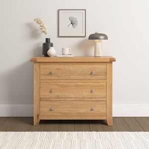 Seconique Windsor 3 Drawer Chest in Natural Oak Seconique Windsor 3 Drawer Chest in Natural Oak