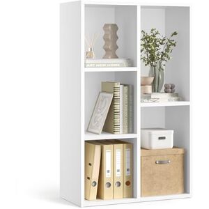 VASAGLE Bookcase, Bookshelf, Storage Shelf with 5 Compartments, Standing Shelf, Cube Shelf, for Living Room, Home Office, Dinning Room, Cloud White LBC25WT VASAGLE Bookcase, Bookshelf, Storage Shelf with 5 Compartments, Standing Shelf, Cube Shelf, for Living Room, Home Office, Dinning Room, Cloud White LBC25WT