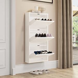YITAHOME Shoe Cabinet, 3 Drawer Shoe Storage Cupboard with Flip Doors Matel Shoe Rack Footwear Organizer Home Storage Furniture for Hallway Entryway YITAHOME Shoe Cabinet, 3 Drawer Shoe Storage Cupboard with Flip Doors Matel Shoe Rack Footwear Organizer Home Storage Furniture for Hallway Entryway