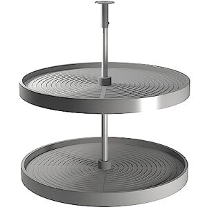Emuca Shelvo Circular Tray Set for Kitchen Furniture, 800mm (31,4 inch), Grey Plastic and Aluminium Emuca Shelvo Circular Tray Set for Kitchen Furniture, 800mm (31,4 inch), Grey Plastic and Aluminium