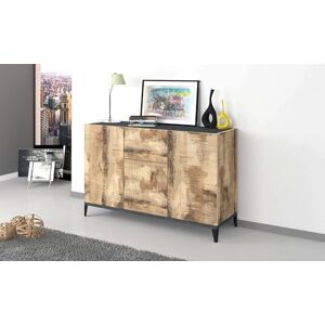 Dmora Sideboard Giorgio, Kitchen sideboard with 3 doors and 1 drawer, Living room buffet, Kitchen sideboard, 100% Made in Italy, cm 120x40h82, Slate and Maple Dmora Sideboard Giorgio, Kitchen sideboard with 3 doors and 1 drawer, Living room buffet, Kitchen sideboard, 100% Made in Italy, cm 120x40h82, Slate and Maple