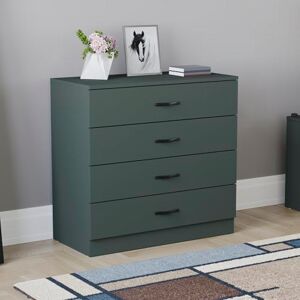 Vida Designs Riano 4 Drawer Chest of Drawers, Metal Handles and Runners, Anti-Bowing Drawer Support, Bedroom, Nursery Furniture, Jasper Green Vida Designs Riano 4 Drawer Chest of Drawers, Metal Handles and Runners, Anti-Bowing Drawer Support, Bedroom, Nursery Furniture, Jasper Green