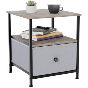 Vida Designs Chorley 1 Drawer Chest Of Drawer Fabric Storage Organizer Unit With Wood Top, Metal Frame & Handles Ideal For Bedroom, Living Room, Nursery Beige & Grey Wood (UKFR Certified) Vida Designs Chorley 1 Drawer Chest Of Drawer Fabric Storage Organizer Unit With Wood Top, Metal Frame & Handles Ideal For Bedroom, Living Room, Nursery Beige & Grey Wood (UKFR Certified)