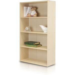Furinno PASIR Book Shelf, 4-Tier Bookshelf, Bookcase with Open Shelf, 9.4 x 23.6 x 41.7, for Living Room, Bedroom, Home Office, Steam Beech Furinno PASIR Book Shelf, 4-Tier Bookshelf, Bookcase with Open Shelf, 9.4 x 23.6 x 41.7, for Living Room, Bedroom, Home Office, Steam Beech