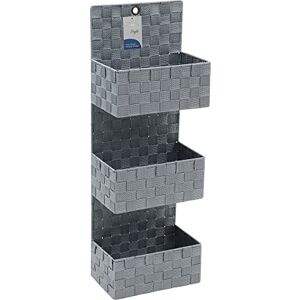 JVL Vichy 3 Tier Nylon Hanging Storage Unit JVL Vichy 3 Tier Nylon Hanging Storage Unit