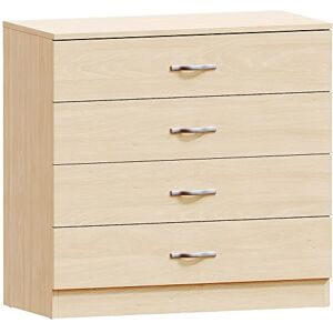 Vida Designs Riano 4 Drawer Chest of Drawers, Metal Handles and Runners, Anti-Bowing Drawer Support, Bedroom, Nursery Furniture, Pine Vida Designs Riano 4 Drawer Chest of Drawers, Metal Handles and Runners, Anti-Bowing Drawer Support, Bedroom, Nursery Furniture, Pine