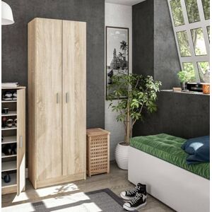 Dmora 2 doors Multipurpose cabinet Portsmouth, Auxiliary cabinet, Modern shoe wardrobe, Vertical shoe rack, 59x37h180 cm, Oak Dmora 2 doors Multipurpose cabinet Portsmouth, Auxiliary cabinet, Modern shoe wardrobe, Vertical shoe rack, 59x37h180 cm, Oak