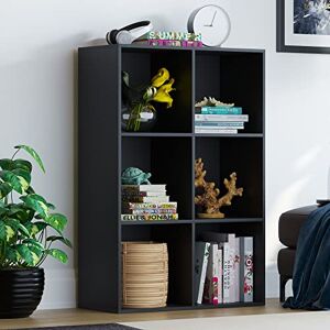 Vida Designs Durham Cube Bookcase Storage Organiser Living Room Bookshelf Home Office Furniture (6 Cube, Black) Vida Designs Durham Cube Bookcase Storage Organiser Living Room Bookshelf Home Office Furniture (6 Cube, Black)