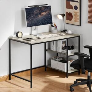 Vida Designs Brooklyn Desk 2 Shelves Computer PC Laptop Table Shelf Shelving Home Office Storage Industrial Furniture (Grey) Vida Designs Brooklyn Desk 2 Shelves Computer PC Laptop Table Shelf Shelving Home Office Storage Industrial Furniture (Grey)