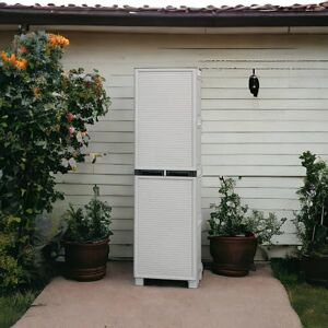 Dmora Namur Outdoor Wardrobe, Multi-Purpose Furniture, Laundry Cabinet, Outdoor Cabinet, 100% Made in Italy, Light Grey, 50 x 39 x 172 cm Dmora Namur Outdoor Wardrobe, Multi-Purpose Furniture, Laundry Cabinet, Outdoor Cabinet, 100% Made in Italy, Light Grey, 50 x 39 x 172 cm