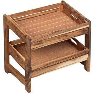 Tala Large Display Rack with 2 Wooden Crates, Assembled Natural Acacia Hardwood Storage Rack with Removeable Crates, Rustic Unit for Kitchen Storage & Perfect for Retail Displays, Measures 45x31x41cm Tala Large Display Rack with 2 Wooden Crates, Assembled Natural Acacia Hardwood Storage Rack with Removeable Crates, Rustic Unit for Kitchen Storage & Perfect for Retail Displays, Measures 45x31x41cm
