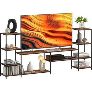 HOMCOM TV Unit for TVs up to 60 Inches, Industrial TV Stand with Storage Shelves, Entertainment Centre for Living Room, Bedroom HOMCOM TV Unit for TVs up to 60 Inches, Industrial TV Stand with Storage Shelves, Entertainment Centre for Living Room, Bedroom