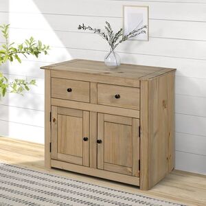 Mews Panama Sideboard 2 Door 2 Drawer Solid Pine Wood Waxed Oak Finish Mews Panama Sideboard 2 Door 2 Drawer Solid Pine Wood Waxed Oak Finish