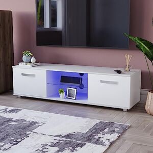 Vida Designs Cosmo LED TV Unit 2 Door Modern Gloss Matte MDF Living Room Cabinet Media Stand Furntiure RGB Light White 140cm Vida Designs Cosmo LED TV Unit 2 Door Modern Gloss Matte MDF Living Room Cabinet Media Stand Furntiure RGB Light White 140cm