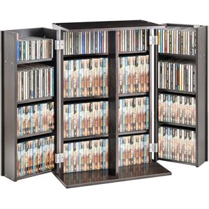 VEVOR Media Storage Cabinet, DVD Cabinet with Doors and Shelves, CD Storage Holds up to 576 CDs, Adjustable DVD Shelf, Protects & Organizes Music, Movie, Video Games or Collections-Espresso VEVOR Media Storage Cabinet, DVD Cabinet with Doors and Shelves, CD Storage Holds up to 576 CDs, Adjustable DVD Shelf, Protects & Organizes Music, Movie, Video Games or Collections-Espresso