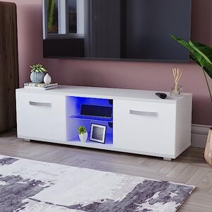 Vida Designs Cosmo LED TV Unit 2 Door Modern Gloss Matte MDF Living Room Cabinet Media Stand Furntiure RGB Light White 120cm Vida Designs Cosmo LED TV Unit 2 Door Modern Gloss Matte MDF Living Room Cabinet Media Stand Furntiure RGB Light White 120cm