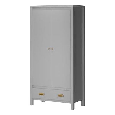 Dorel Home Furnishings LS MH Haven Wardrobe 2D1DRW Grey 3BX, 55x90x180cm (DxWxH) Dorel Home Furnishings LS MH Haven Wardrobe 2D1DRW Grey 3BX, 55x90x180cm (DxWxH)