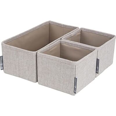 Bigso Box Skuffeinnsats BIGSO 3 deler beige - storage box inserts Bigso Box Skuffeinnsats BIGSO 3 deler beige - storage box inserts