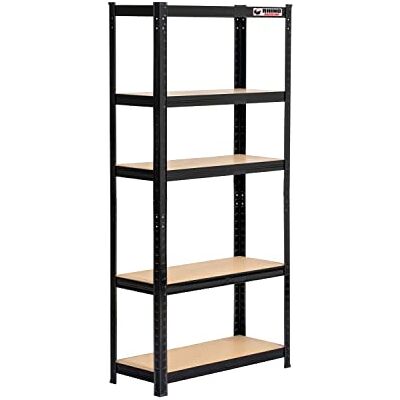Rhino - 5 Tier HeavyDuty - Black - 150x75x30cm - Shelves Rhino - 5 Tier HeavyDuty - Black - 150x75x30cm - Shelves