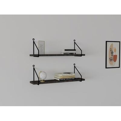 Hanah Home, Regal, Sina - Wall-mounted Particle Board Shelf - Storage Furniture Hanah Home, Regal, Sina - Wall-mounted Particle Board Shelf - Storage Furniture