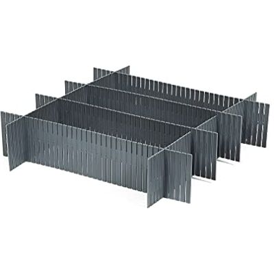 Compactor Drawer Organizer - 6-Piece Set, Gray - Storage Solution Compactor Drawer Organizer - 6-Piece Set, Gray - Storage Solution