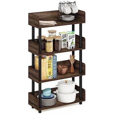 Furinno Turn-N-Tube 4-Tier Freestanding Display Rack - Display Rack Furinno Turn-N-Tube 4-Tier Freestanding Display Rack - Display Rack