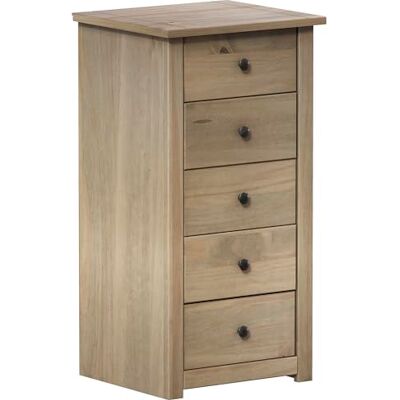 Vida Designs Panama Chest of Drawers - 5 Drawers, Rustic Finish Vida Designs Panama Chest of Drawers - 5 Drawers, Rustic Finish