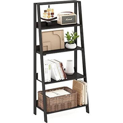 Furinno 5-Tier Ladder Bookcase Display Shelf - Shelf Furinno 5-Tier Ladder Bookcase Display Shelf - Shelf