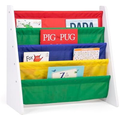 Humble Crew - White Kids Book Rack - 4 Tiers - Bookshelf Humble Crew - White Kids Book Rack - 4 Tiers - Bookshelf
