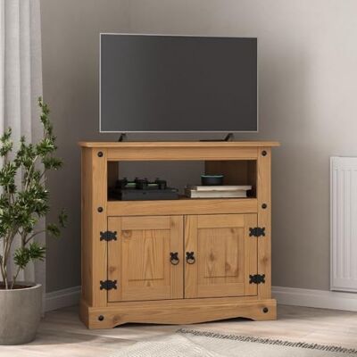 Mews Corona TV Stand Corner Cabinet Media Unit Mexican Solid Pine Wood Mews Corona TV Stand Corner Cabinet Media Unit Mexican Solid Pine Wood
