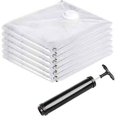 LEVIVO Vacuum Storage Bags - 6pcs, Travel Pump, Space Saving LEVIVO Vacuum Storage Bags - 6pcs, Travel Pump, Space Saving
