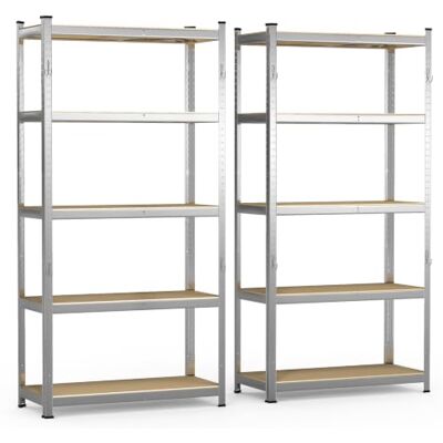 VOUNOT Steel Garage Shelving Set - Heavy Duty, Adjustable, 875kg Capacity VOUNOT Steel Garage Shelving Set - Heavy Duty, Adjustable, 875kg Capacity