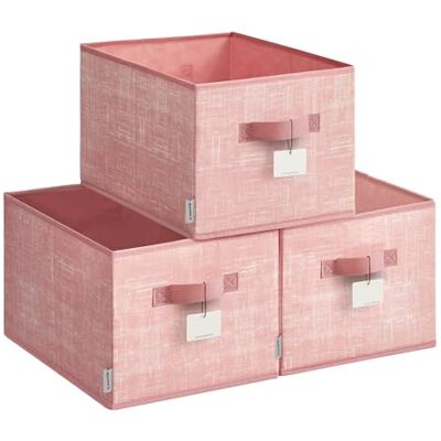 SONGMICS Pink Storage Boxes - Storage Boxes SONGMICS Pink Storage Boxes - Storage Boxes
