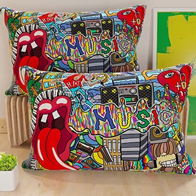 PETTI ARTIGIANI ITALIANI - Microfiber Pillowcases Set - 50x80cm - Hypoallergenic PETTI ARTIGIANI ITALIANI - Microfiber Pillowcases Set - 50x80cm - Hypoallergenic
