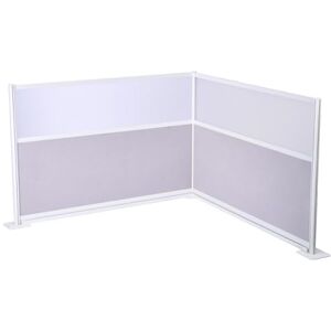 VEVOR Office Divider Privacy Partitions, 2-Pack, 1.83m x 1.22m Room Divider Walls, PET Workstation Cubicle Partition with Frosted Acrylic Windows, Freestanding Privacy Panels for Office Library VEVOR Office Divider Privacy Partitions, 2-Pack, 1.83m x 1.22m Room Divider Walls, PET Workstation Cubicle Partition with Frosted Acrylic Windows, Freestanding Privacy Panels for Office Library