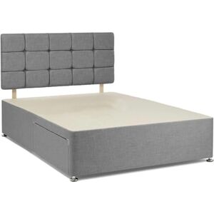 Divan Beds Deals – Chic Grey Chenille Divan Single Bed Frame Sleek Bed Frame with 20” Cube Headboard & 2 Storage Drawers Complete Bedroom Decor Bed Frame Divan Beds Deals – Chic Grey Chenille Divan Single Bed Frame Sleek Bed Frame with 20” Cube Headboard & 2 Storage Drawers Complete Bedroom Decor Bed Frame