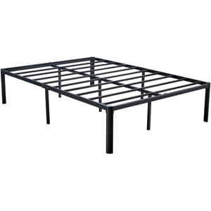 Home Source Heavy Duty Metal Bed Frame, Slatted Support Platform Design, Bedroom Furniture, Black, 4ft Small Double Home Source Heavy Duty Metal Bed Frame, Slatted Support Platform Design, Bedroom Furniture, Black, 4ft Small Double