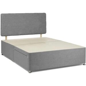 Divan Beds Deals Luxurious Grey Chenille Divan Bed Frame Elegant 5FT King Bed Base with Plain 20" Headboard & 2 Storage Drawers – Elevate Your Bedroom Style Divan Beds Deals Luxurious Grey Chenille Divan Bed Frame Elegant 5FT King Bed Base with Plain 20" Headboard & 2 Storage Drawers – Elevate Your Bedroom Style