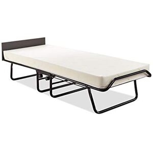 JAY-BE Visitor Contract Folding Bed with Performance e-Fibre Mattress and Automatic Folding Legs, Compact, Single, Black JAY-BE Visitor Contract Folding Bed with Performance e-Fibre Mattress and Automatic Folding Legs, Compact, Single, Black