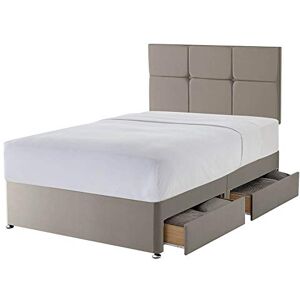 Silentnight 4 Drawer Storage Divan Castello Headboard Sandstone Small Double Silentnight 4 Drawer Storage Divan Castello Headboard Sandstone Small Double