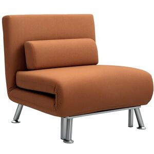 HOMCOM Linen Chair Bed, 3-in-1 Convertible Sleeper Chair with Adjustable Backrest, Pillow, for Living Room, Bedroom, Coffee HOMCOM Linen Chair Bed, 3-in-1 Convertible Sleeper Chair with Adjustable Backrest, Pillow, for Living Room, Bedroom, Coffee