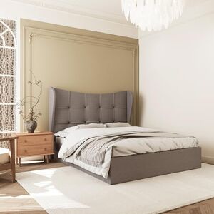 Seconique Verona 5' King Ottoman Gas Lift Storage Bed in Brown Fabric Seconique Verona 5' King Ottoman Gas Lift Storage Bed in Brown Fabric