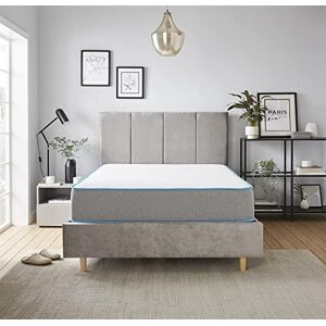 Starlight Beds Premium Comfort Bubble Hybrid 2.5cms Memory Foam Support & Bonnell Innerspring Ultimate Budget Mattress, Soft Medium/Firm Rating, 23cms Deep, White/Blue, 3ft Single 90cmx190cm Starlight Beds Premium Comfort Bubble Hybrid 2.5cms Memory Foam Support & Bonnell Innerspring Ultimate Budget Mattress, Soft Medium/Firm Rating, 23cms Deep, White/Blue, 3ft Single 90cmx190cm