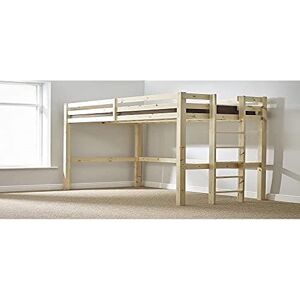 STRICTLY BEDS&BUNKS Strictly Beds and Bunks LimitedHigh Sleeper Loft Bunk Bed with Sprung Mattress, 2ft 6 Single STRICTLY BEDS&BUNKS Strictly Beds and Bunks LimitedHigh Sleeper Loft Bunk Bed with Sprung Mattress, 2ft 6 Single