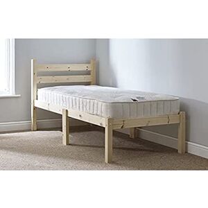 Strictly Beds and Bunks Limited Cleveland Pine Bed Frame including Sprung Mattress (20cm), 2ft 6 Single Strictly Beds and Bunks Limited Cleveland Pine Bed Frame including Sprung Mattress (20cm), 2ft 6 Single