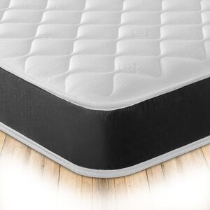 Starlight Beds Midnight Cooltouch Sprung Hybrid European Double Memory Foam Mattress, Maximum Value, Soft Feel, Black. 18cm Deep. 140cm x 200cm Mattress Starlight Beds Midnight Cooltouch Sprung Hybrid European Double Memory Foam Mattress, Maximum Value, Soft Feel, Black. 18cm Deep. 140cm x 200cm Mattress