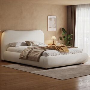 Ball & Cast Double Ottoman Bed Frame with Storage, 4 Ft 6 Bed Frame Storage Lift Upholstered Fabric Headboard Bedroom Furniture No Box Spring Needed, Easy Assembly for Bedroom,Warm White,135x190cm Ball & Cast Double Ottoman Bed Frame with Storage, 4 Ft 6 Bed Frame Storage Lift Upholstered Fabric Headboard Bedroom Furniture No Box Spring Needed, Easy Assembly for Bedroom,Warm White,135x190cm