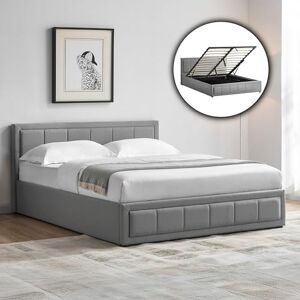 Vida Designs Vanita King Size Ottoman Bed Frame with Storage – Modern Gas Lift, Upholstered Fabric, Light Grey, Bedroom Furniture, No Mattress, UKFR Certified (5ft) Vida Designs Vanita King Size Ottoman Bed Frame with Storage – Modern Gas Lift, Upholstered Fabric, Light Grey, Bedroom Furniture, No Mattress, UKFR Certified (5ft)