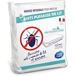 SWEET NIGHT Sweetnight – Full Cover 100 x 200 cm Bed Bug and Anti-Dust Mite Fully Protects Your Mattress Zip Closure No Chemical Treatment Ep. Up to 25 cm, Cotton, White, 100x200 cm SWEET NIGHT Sweetnight – Full Cover 100 x 200 cm Bed Bug and Anti-Dust Mite Fully Protects Your Mattress Zip Closure No Chemical Treatment Ep. Up to 25 cm, Cotton, White, 100x200 cm